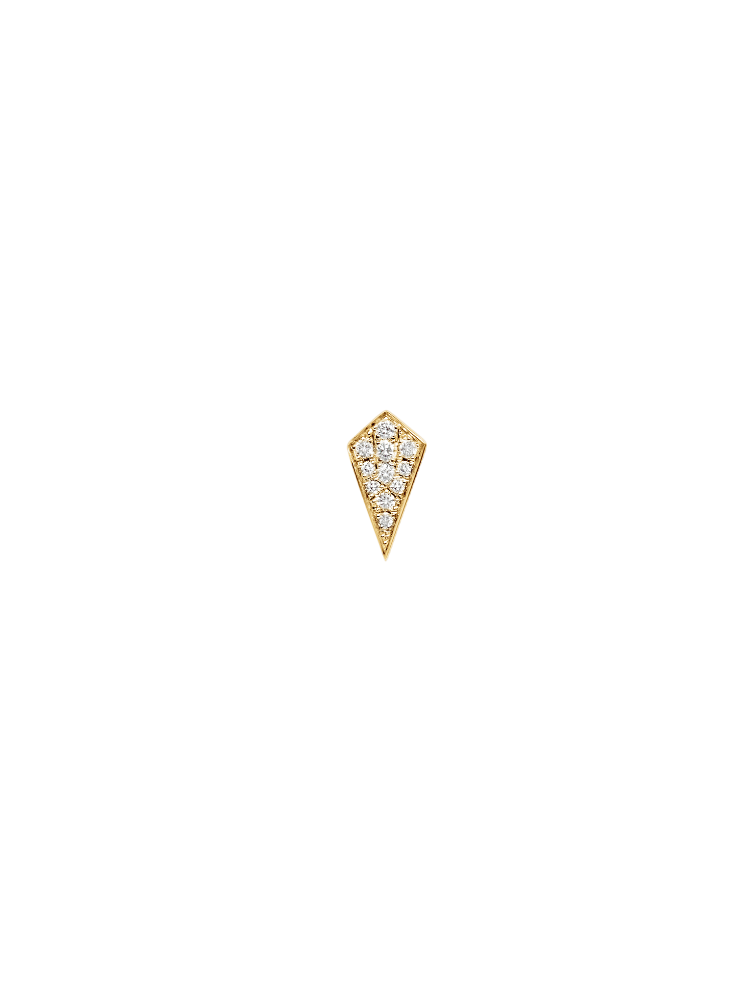Stud stairway diamonds & 18k yellow gold